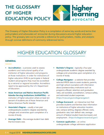 The Glossary of Higher Education Policy