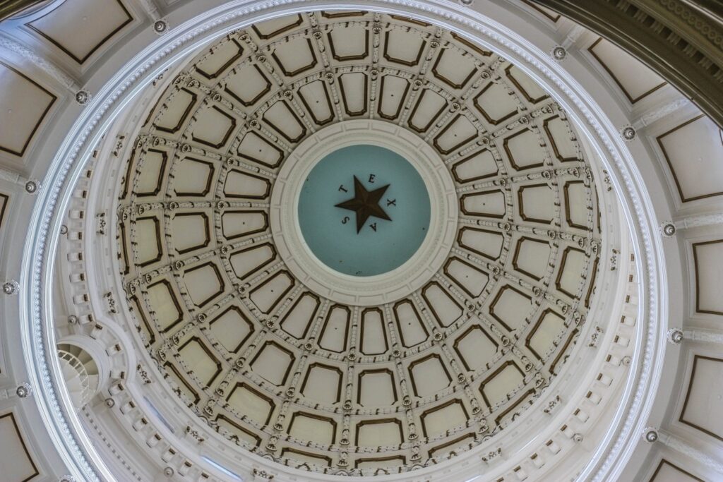 Texas State building ceiling